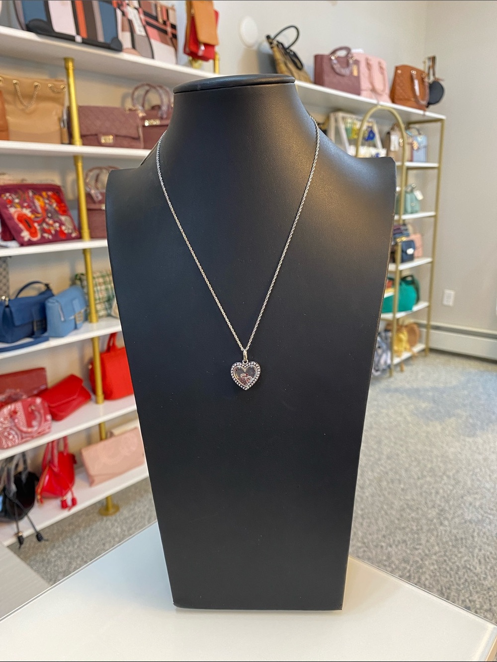 Sterling silver garnet necklace